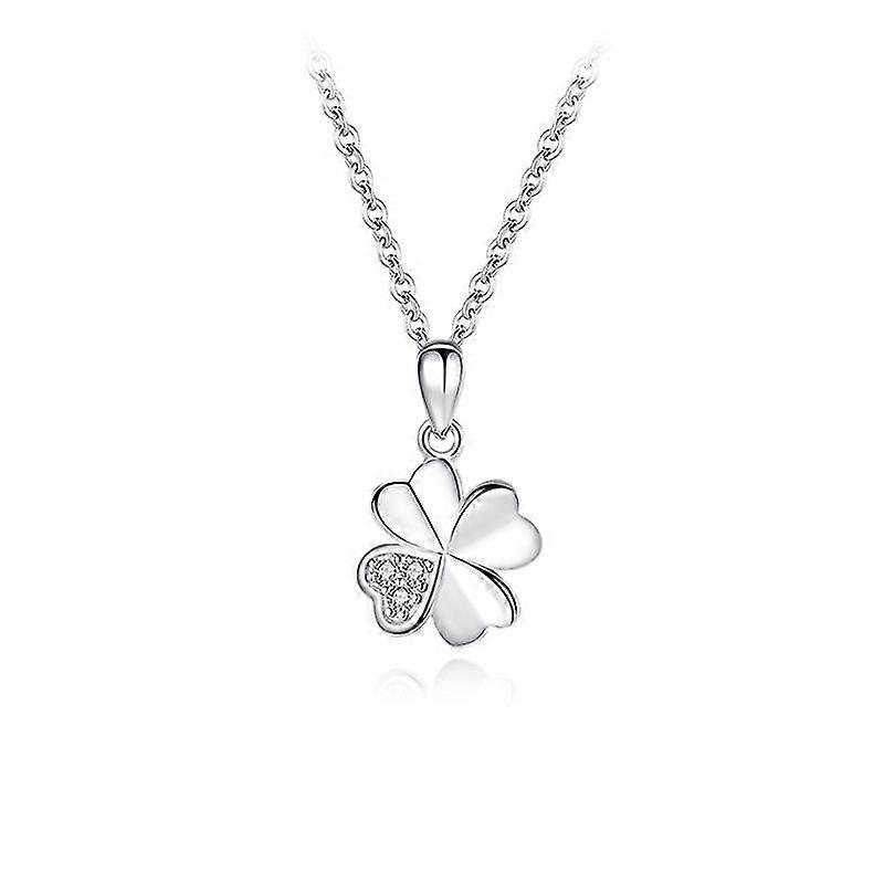 Argent Four-leaf Grass Necklace Kid.B2