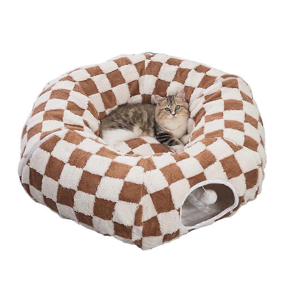 S Shape Cat Play Tunnel Bed