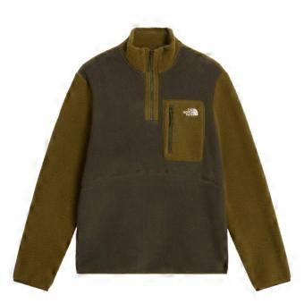 The North Face - Fleecetakki, malli Yumiori, jossa on vetoketju ja neljännesvetoketju.