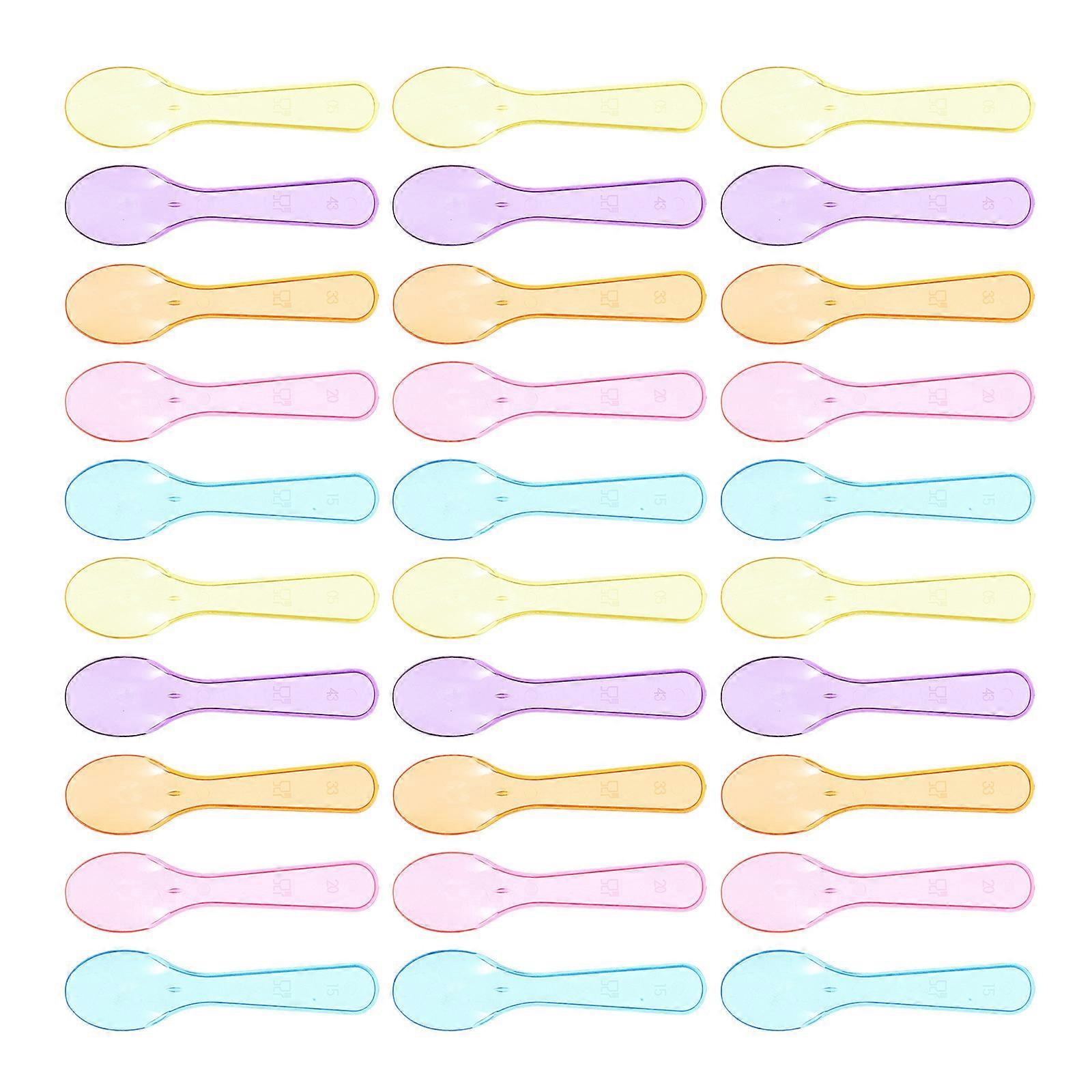 Mini Dessert Spoons compatible with Appetizer with 300Pcs Colored Spoons