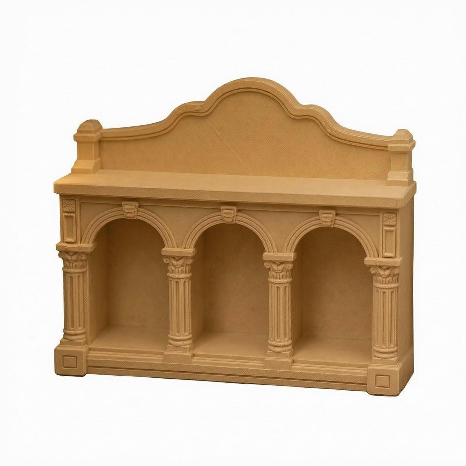 1:12 Scale Dollhouse Shelf Unit Multifunctional 1:12 Scale Arch Shelf Unit Model