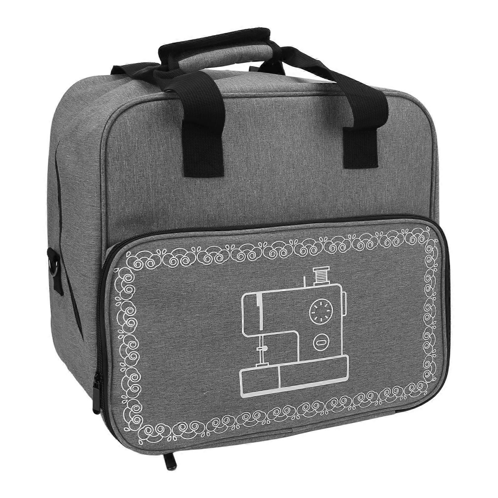 Sewing Machine Bag Large Capacity Durable Practical Multiple Pockets Design Sewing Machine Carrying
