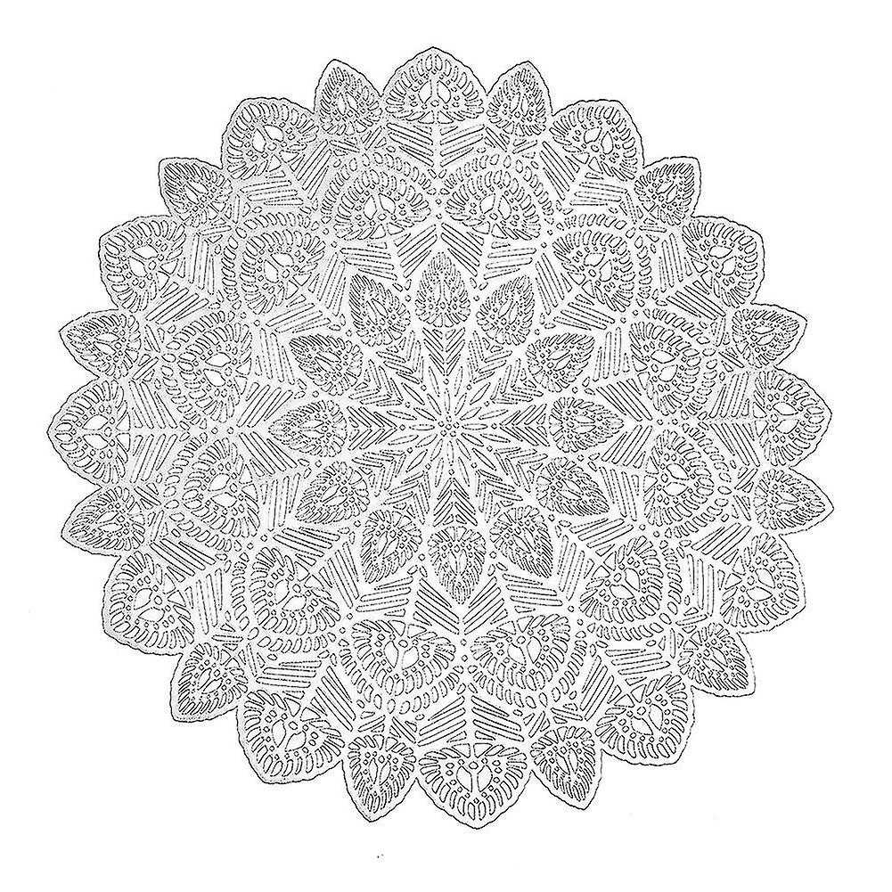 Solid Color Hollow Leaf Design Cup Coaster Table Decor