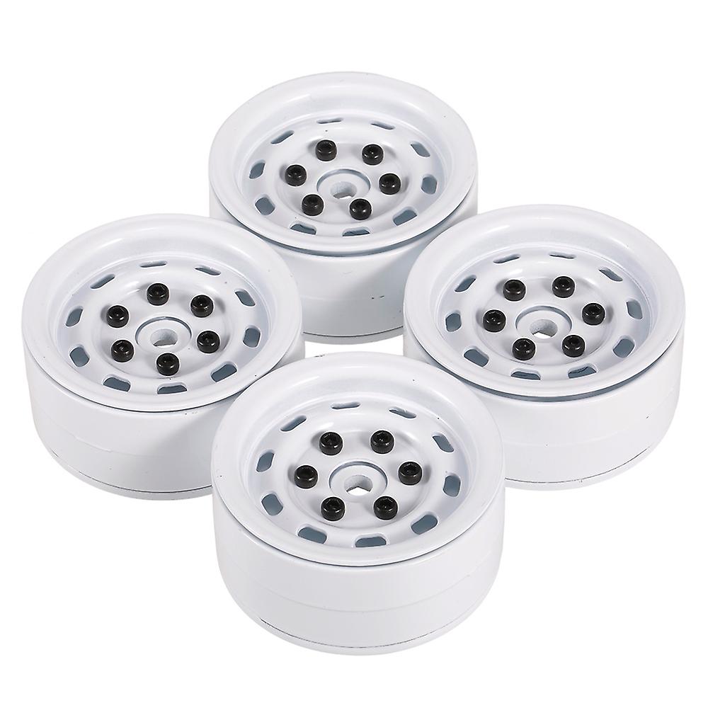 4pcs 1.9inch Metal Wheel Hub Rim Set
