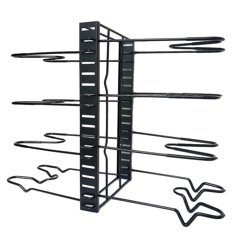 8 Layer Shelf Organize Lid Rack Pot Stand Cookware Holder Dish Drainer Shelves Rangement Adjustable