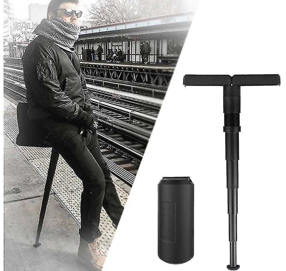 Collapsible Standing Chair, Subway Chair, Magic Folding Stool, Adjustable Pocket Stool With Bag