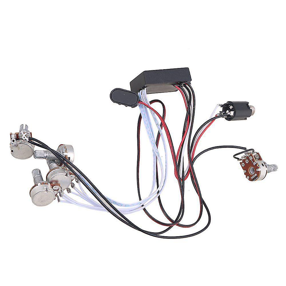 Preamp 3 Equalizer Eq Harness Guitar T System For Active Pickup