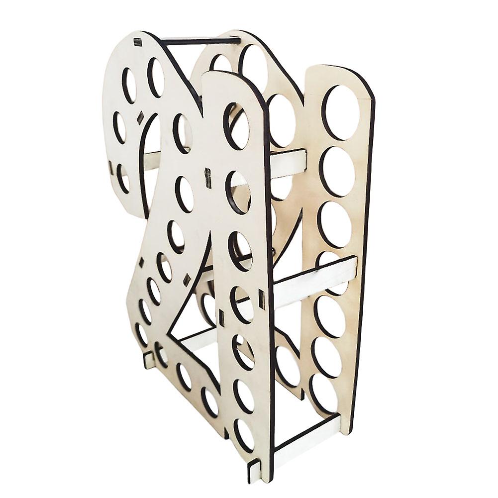 מחזיק בקבוק מיני משקאות חריפים ליום הולדת 21 מעמד תצוגת יין עץ בעבודת יד