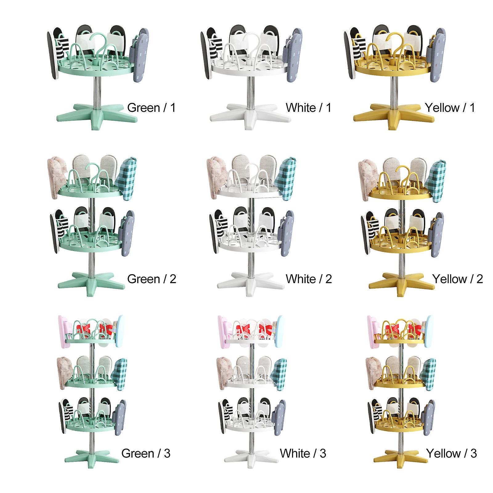 2023 New Floor Type Shoe Drying Device,household Simple Slipper Rack, Balcony, Can Hang The Drying Round Frame Hot