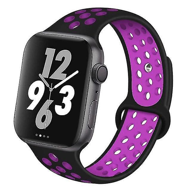 S 40mm Silicone Wristb Suitable For Apple Watch Breathable Bracelet (set 1)