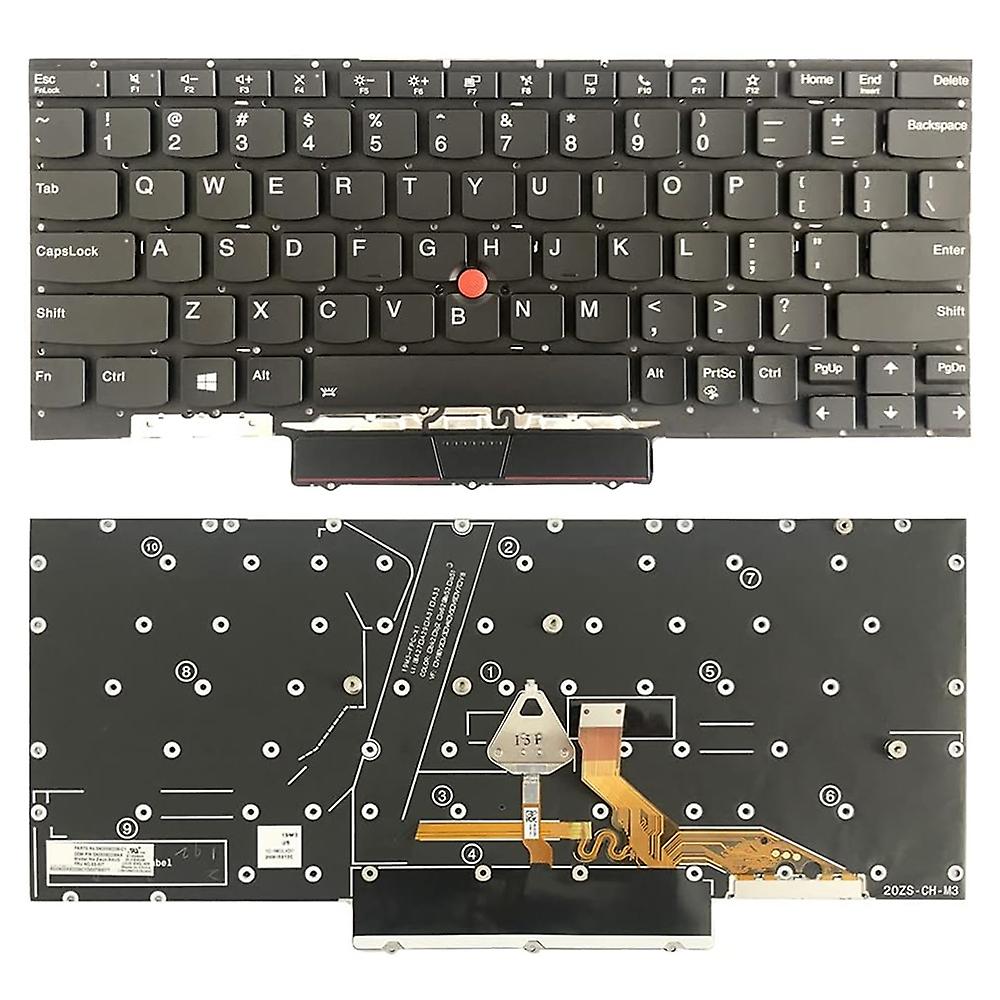 US Backlight Laptop Keyboard For Lenovo ThinkPad X1 Nano