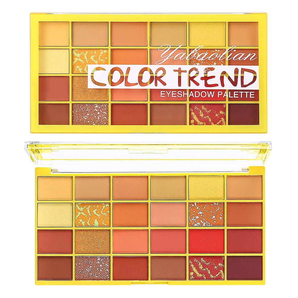 Transparent 24 Colors Eyeshadow Palette Earthy Pearlescent Matte Makeup Ins Eyeshadow