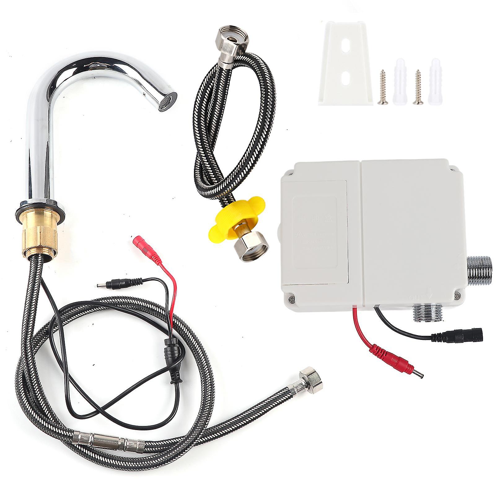 G1/2" Thread Automatic Infrared Sensor Cold Water Faucet with Control Box, Low Height Type