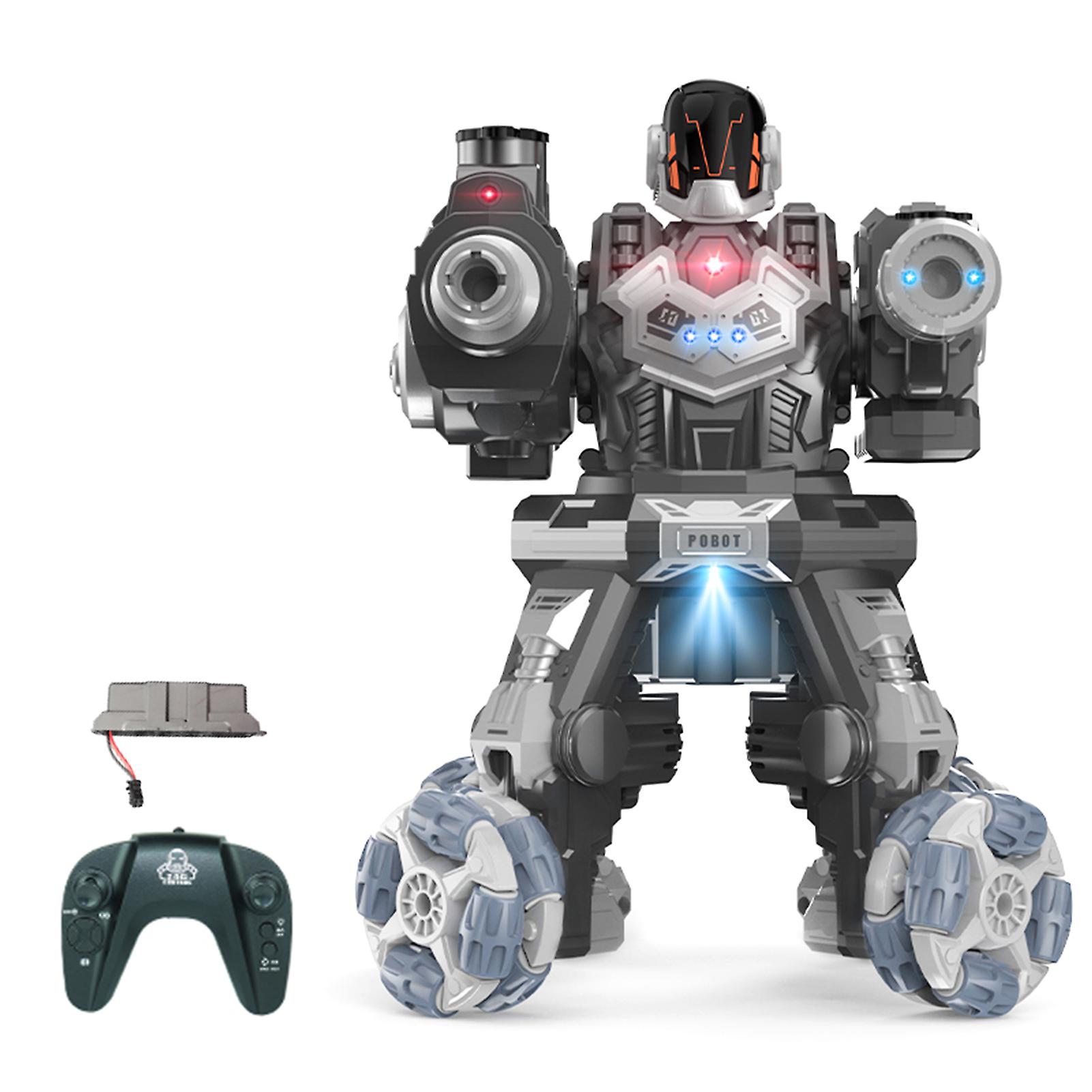 Robot Giocattolo 2.4g Telecomando Robot 4 Ruote Motrici Bomba Acqua Spray Robot Giocattolo