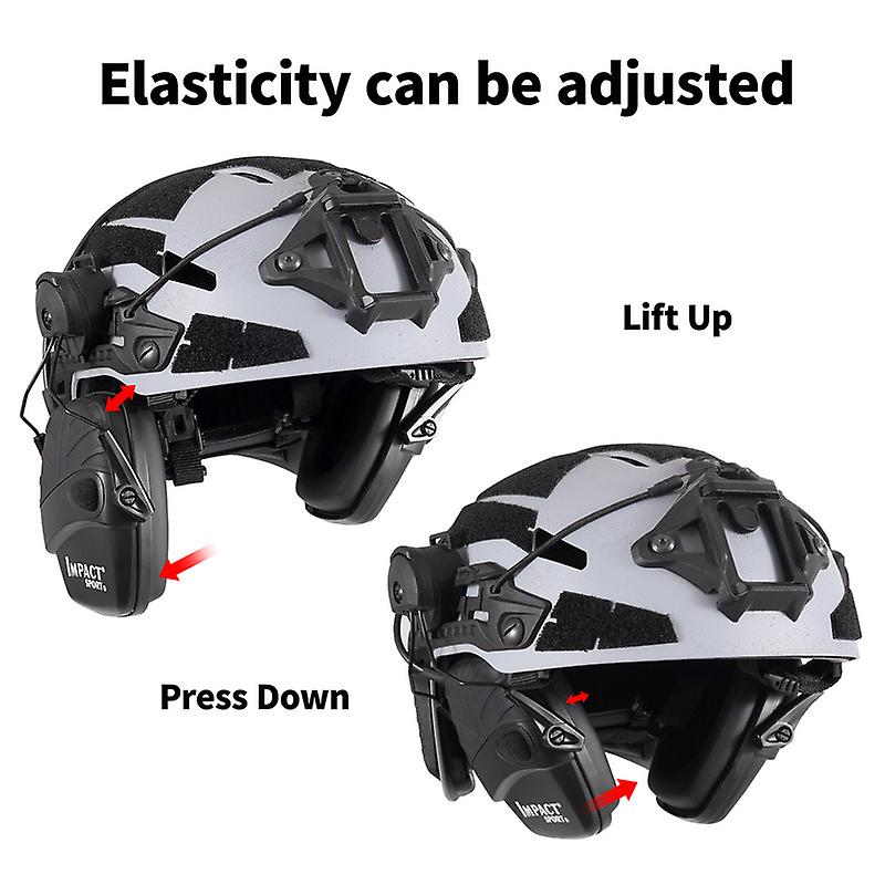 Electronic Shooting Headset Helmet Mounted Version Hunting Pickup