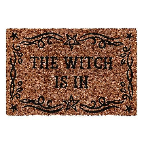 Something Different The Witch Is In Door Mat