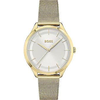 Pure Women's Analog Quartz Watch with Stainless Steel Bracelet Plated in Gold 1502696