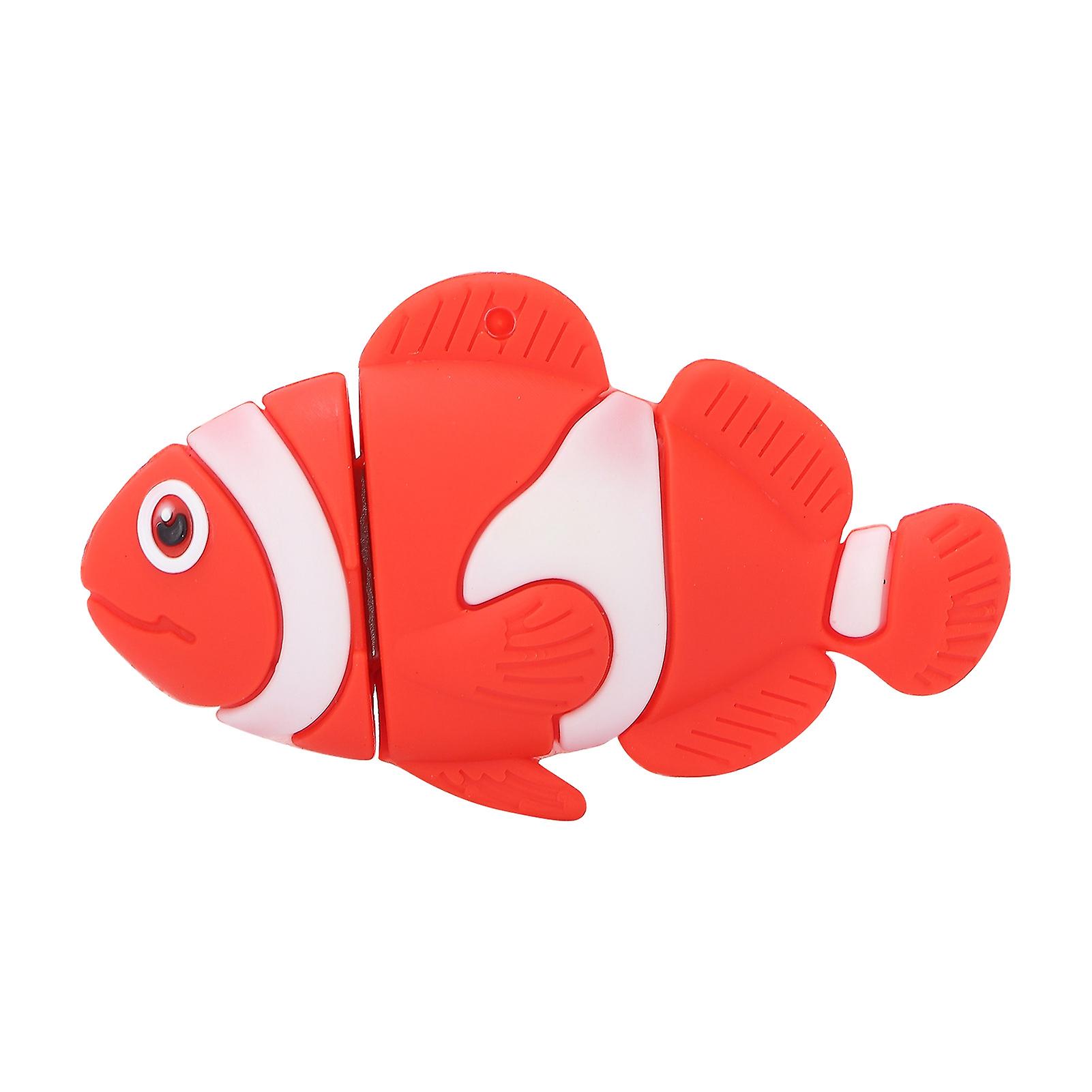 Cartoon U Disk Red Clownfish Appearance High Speed Bulk Storage Flash Drive Memory Device
