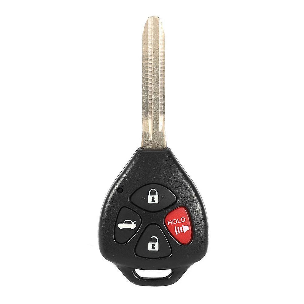 4-Button Black Car Remote Key Replacement for Corolla 08-10