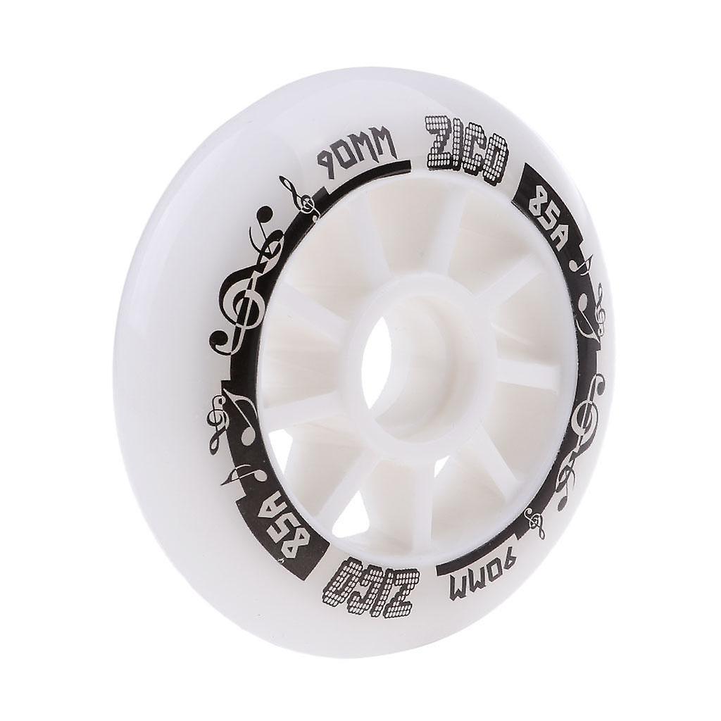 חיצוני PU רולר מוטבע גלגלי מירוץ החלפת גלגל גלגלי מירוץ 90 מ"מ אדום