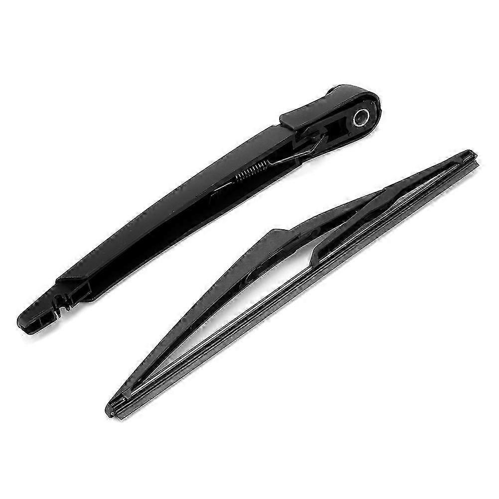 Vehicle Window Wiper Blade, Rear Windshield Back Wiper Arm Blade Set Automobile Accessory with Arm Blade Fits for car Black