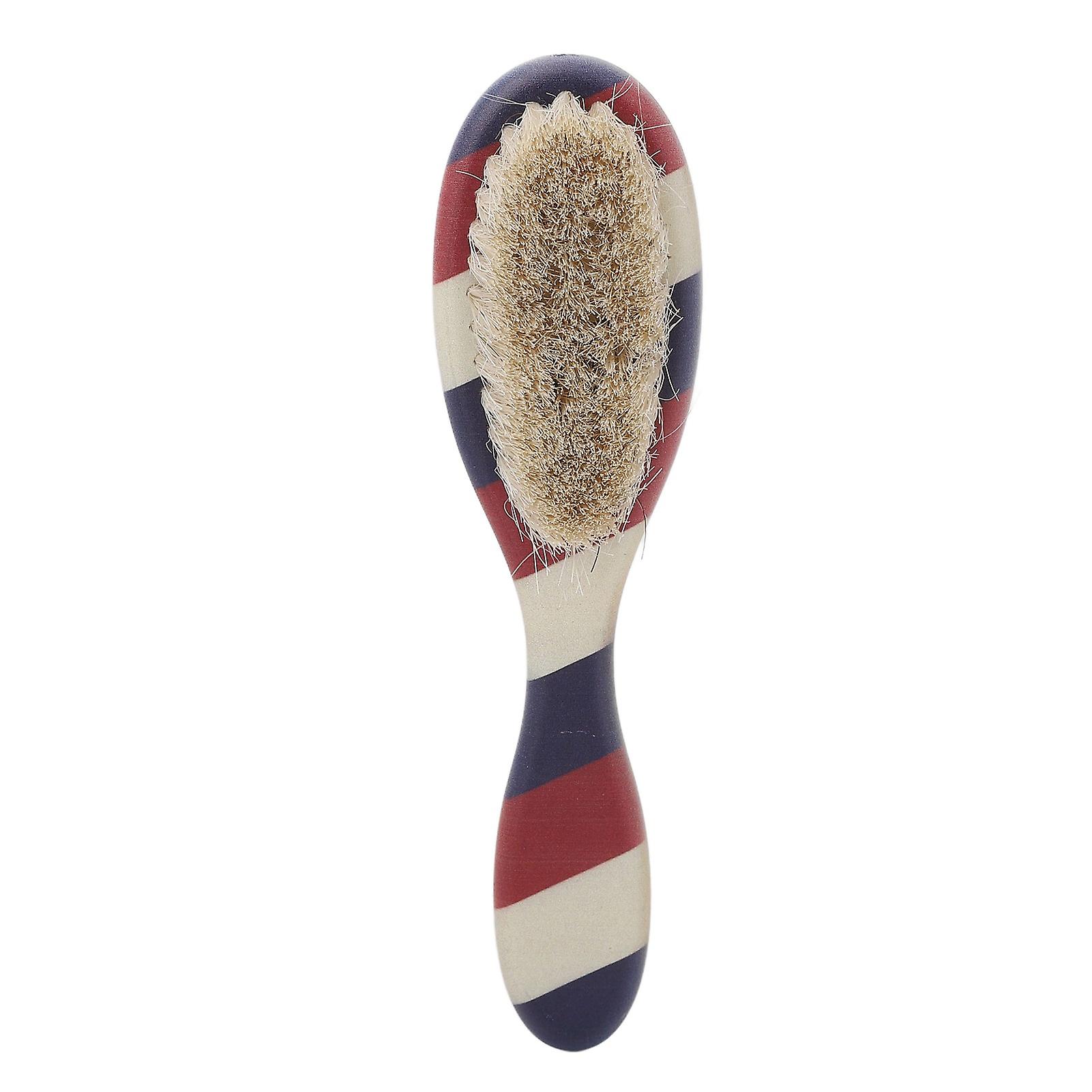 Brosse à barbe pour hommes, style de barbe, poignée rayée, brosse de nettoyage douce et portable