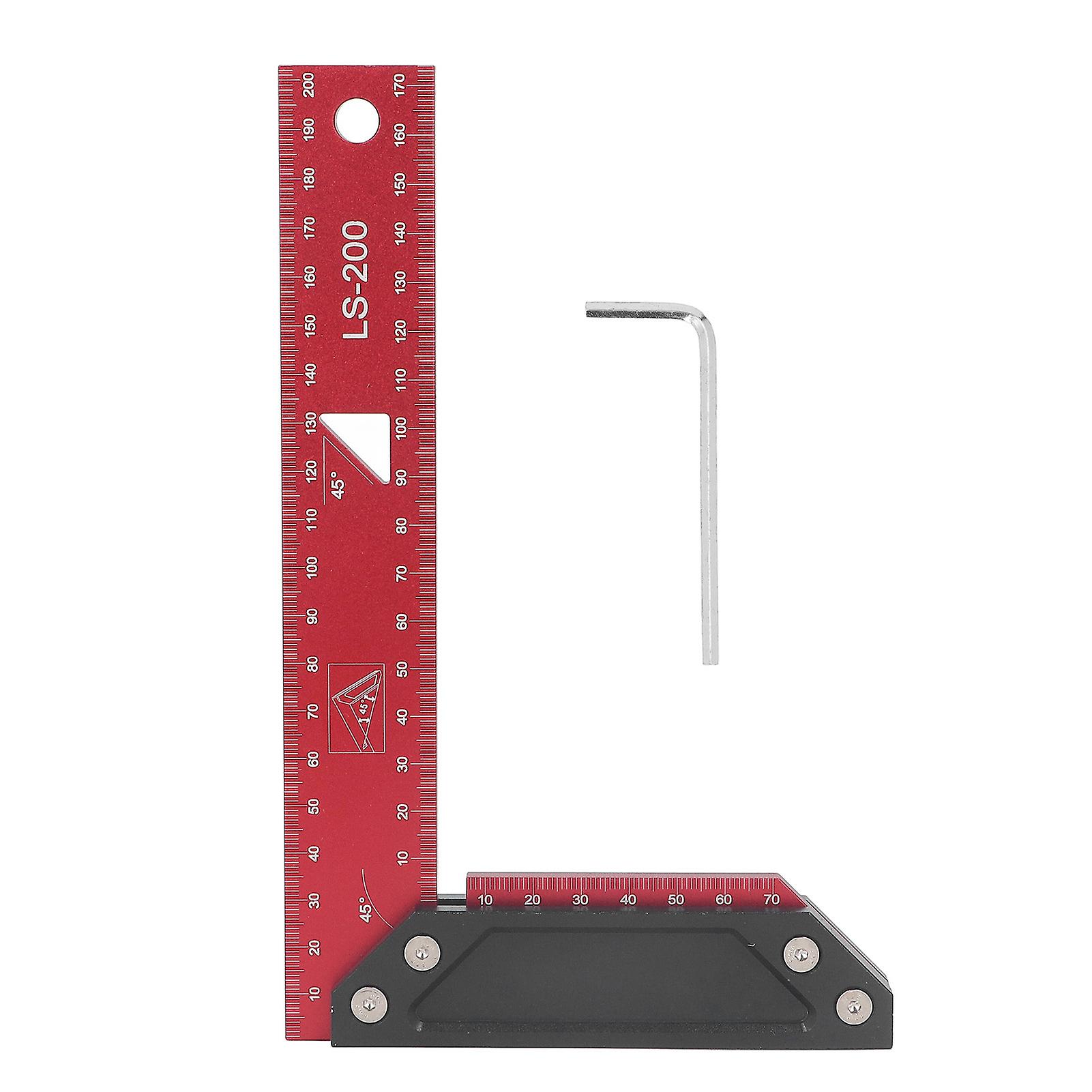 Woodworking L-shaped measuring ruler Professional aluminum alloy material, marking function