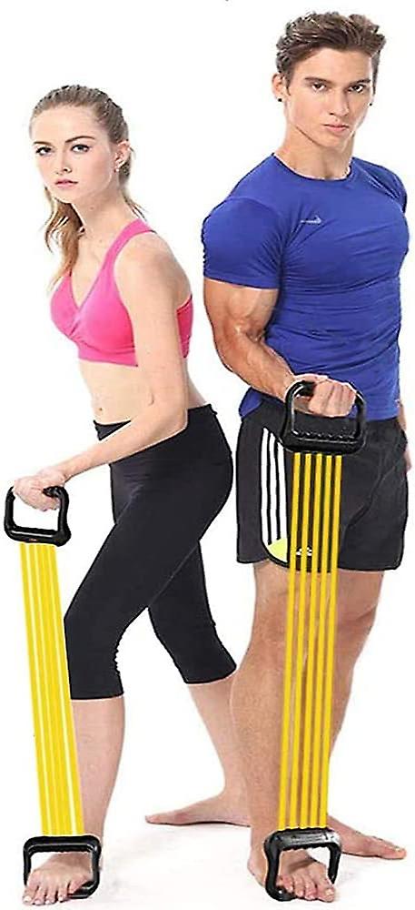 Espansore Toracico A Molla Con 5 Tubi - Espansore Per Braccia E Pettorali, Regolabile, In Gomma - Foto 8