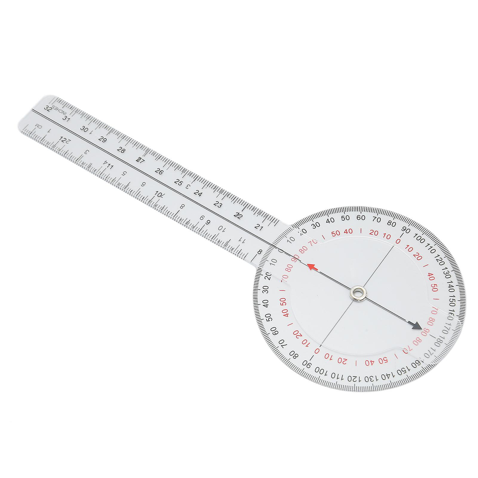Transparent Plastic Protractor Angle Ruler for Spinal Curvature Measurement