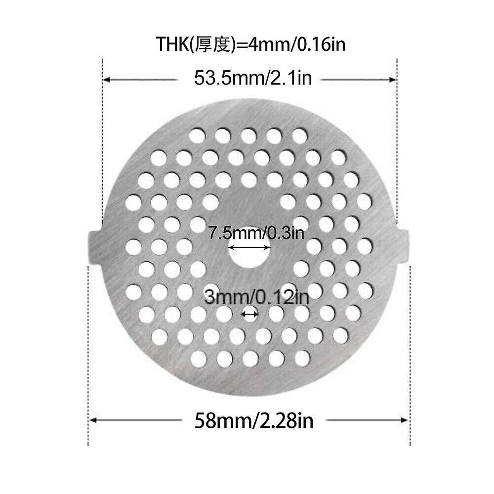 Stainless steel perforated discs for meat mincer spareaccessories replacement