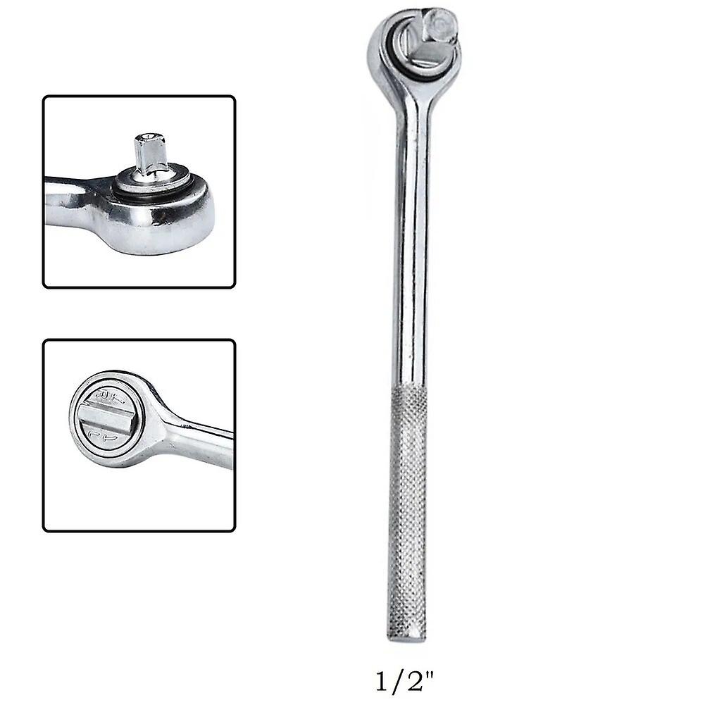 H Handle 1/4" 3/8" 1/2" High Torque Socket Ratchet Wrench Quick Release Square Head Spanner Socket Drive Hand Tools~9710