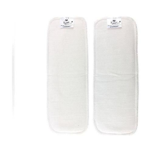 2 Cotton absorbent boosters for washable diapers (GOTS) - TU 2 units (White)