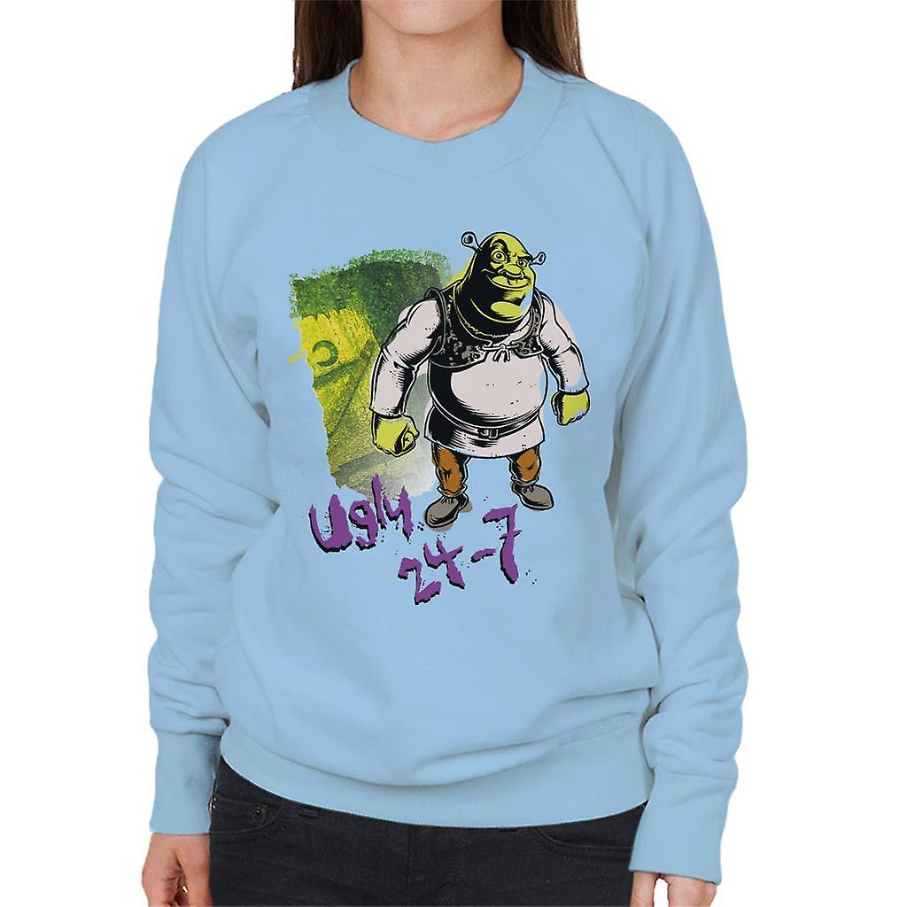 Shrek Ugly 24 7 Quote Women's Sweatshirt