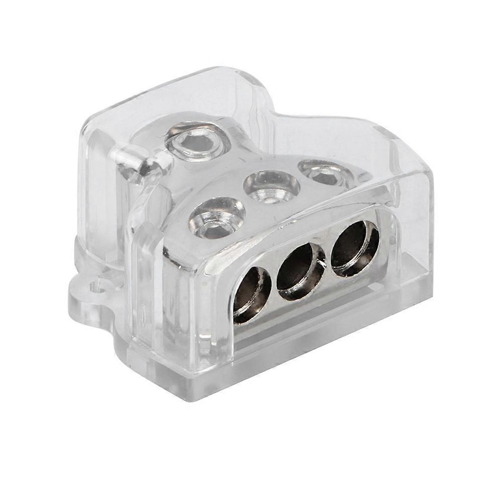 Nickel Plated Power Ground Distribution Block - 1 In 3 Out Car o Stereo Modification Parts