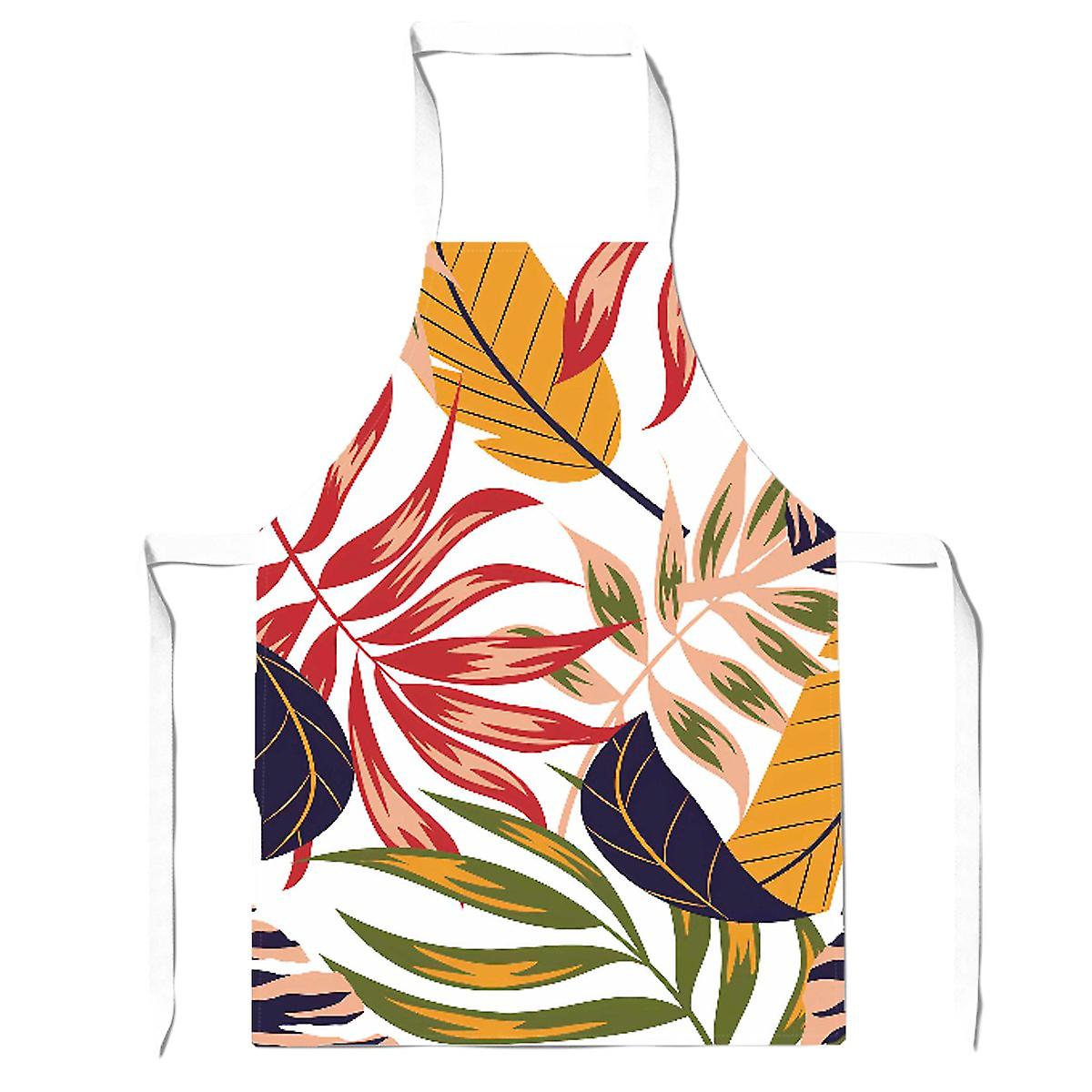 Hawaiian Style Jungle Leaves Apron