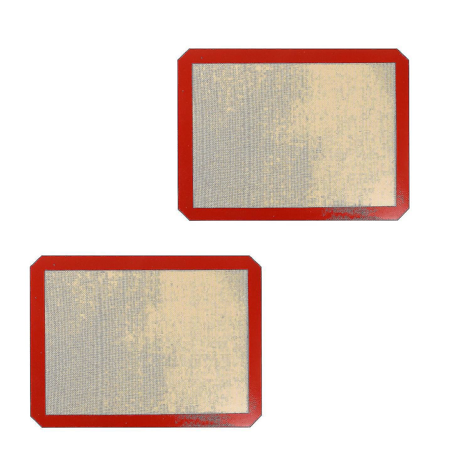 2 Pcs Silicone Baking Mat Heat Resistant Nonstick
