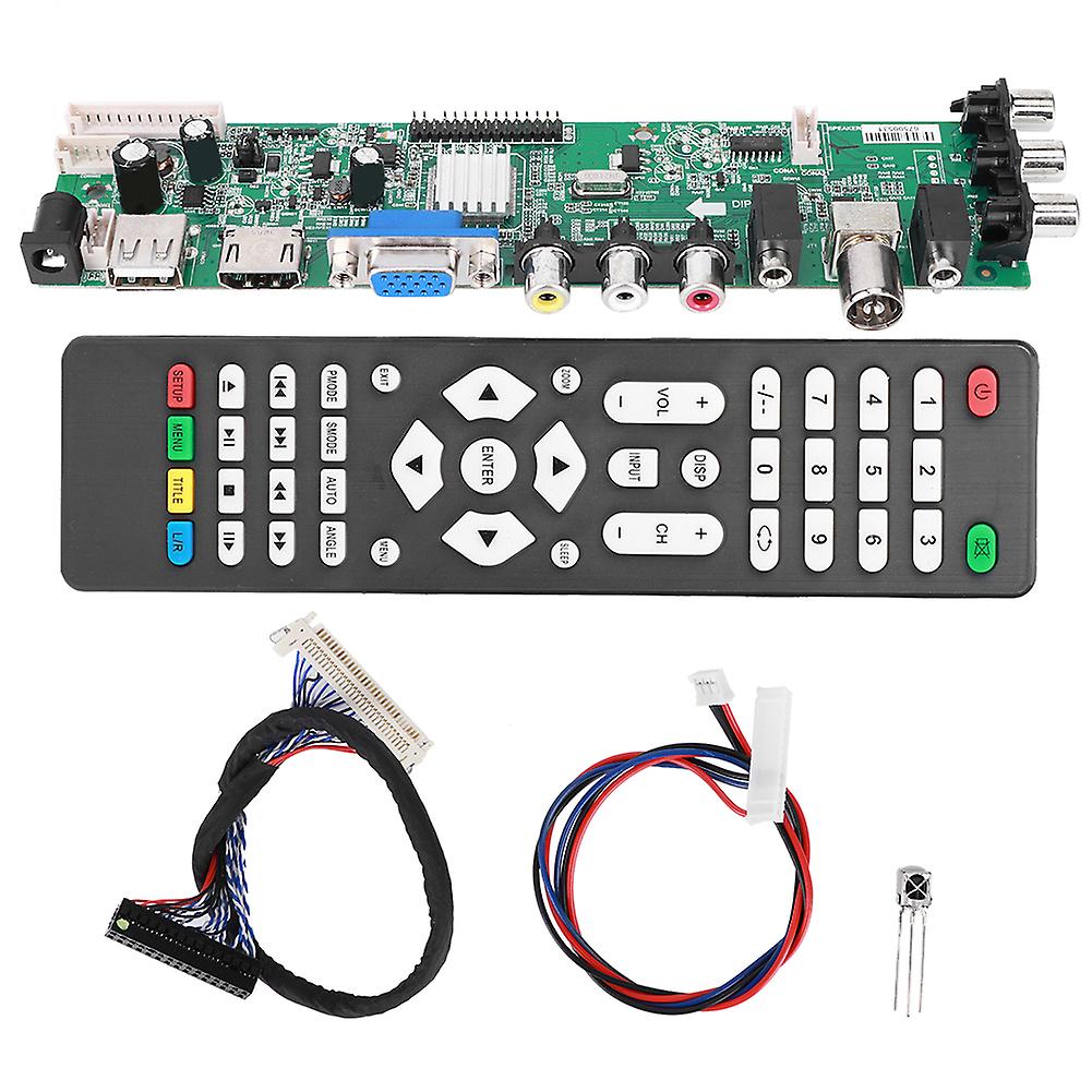 LCD TV Controller Board Driver Module with Digital Signal, DC 12V 4A