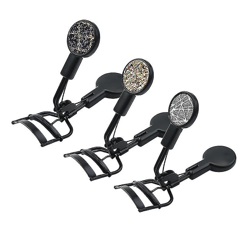 Ladies Eyelash Curler, Fashion Sequin Design Eyelashes, Universal Eyelash Curler Makeup Tool (3 Piec