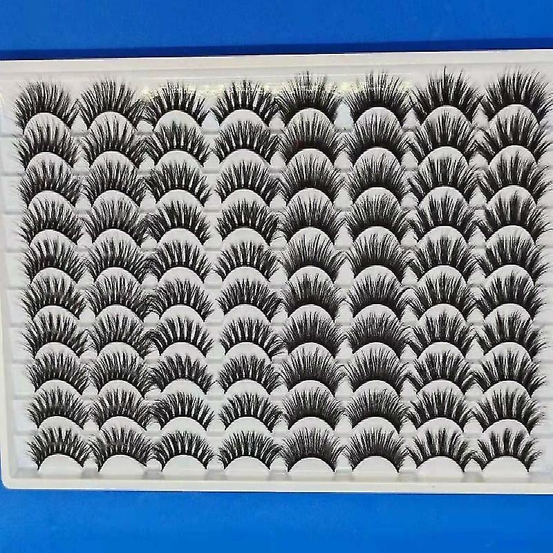 40 Pairs of 20MM Mixed Eyelashes Artificial Mink Eyelashes
