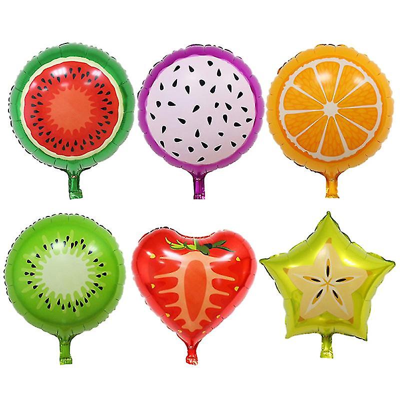 12pcs Fruits Foil Balloons