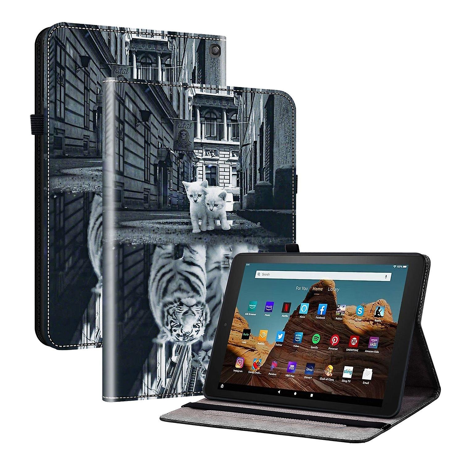 Amazon Fire HD10 2023用塗装済みレザーケース