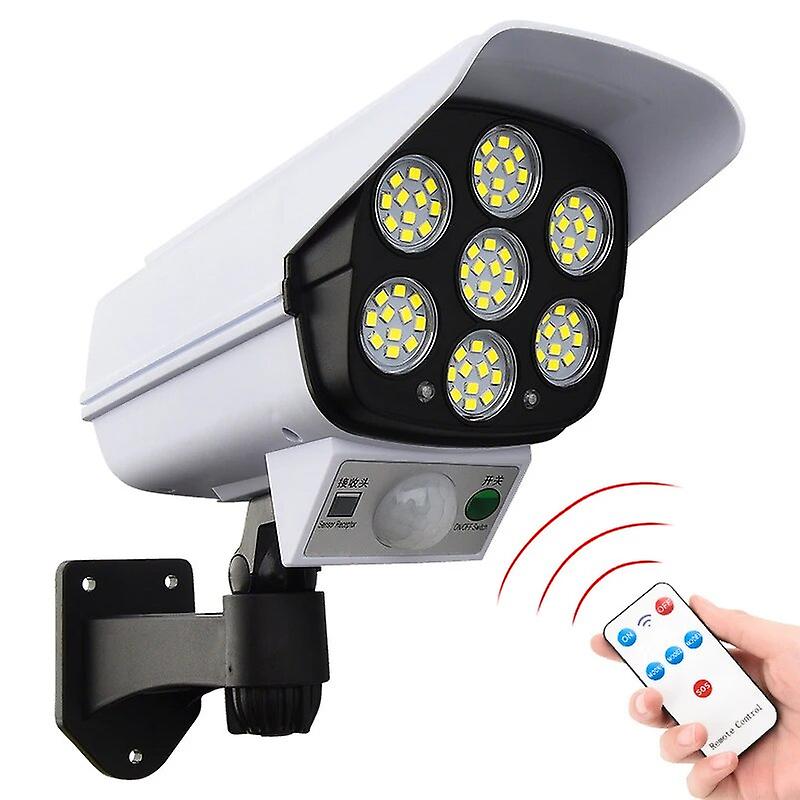 Outdoor Motion Sensor Solar Lights 2000 Lumens 77 Leds Spotlight With Remote Controller Outdoor Ip66 Waterproof Floodlights