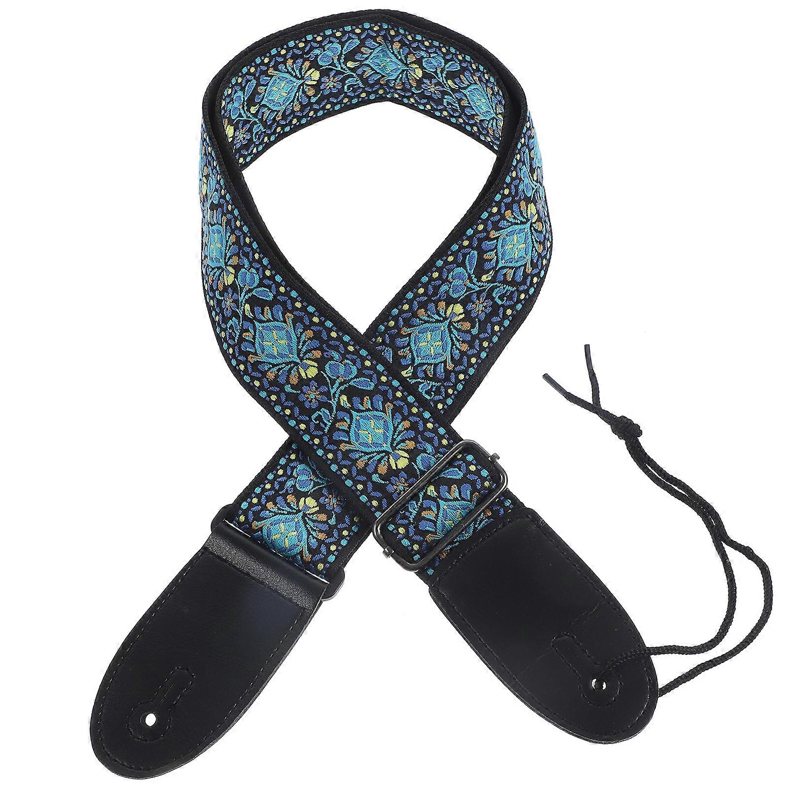 Etnisk Stil Gitarr Strap Classic Elgitarr Bälte Gitarr Strap Tillbehör