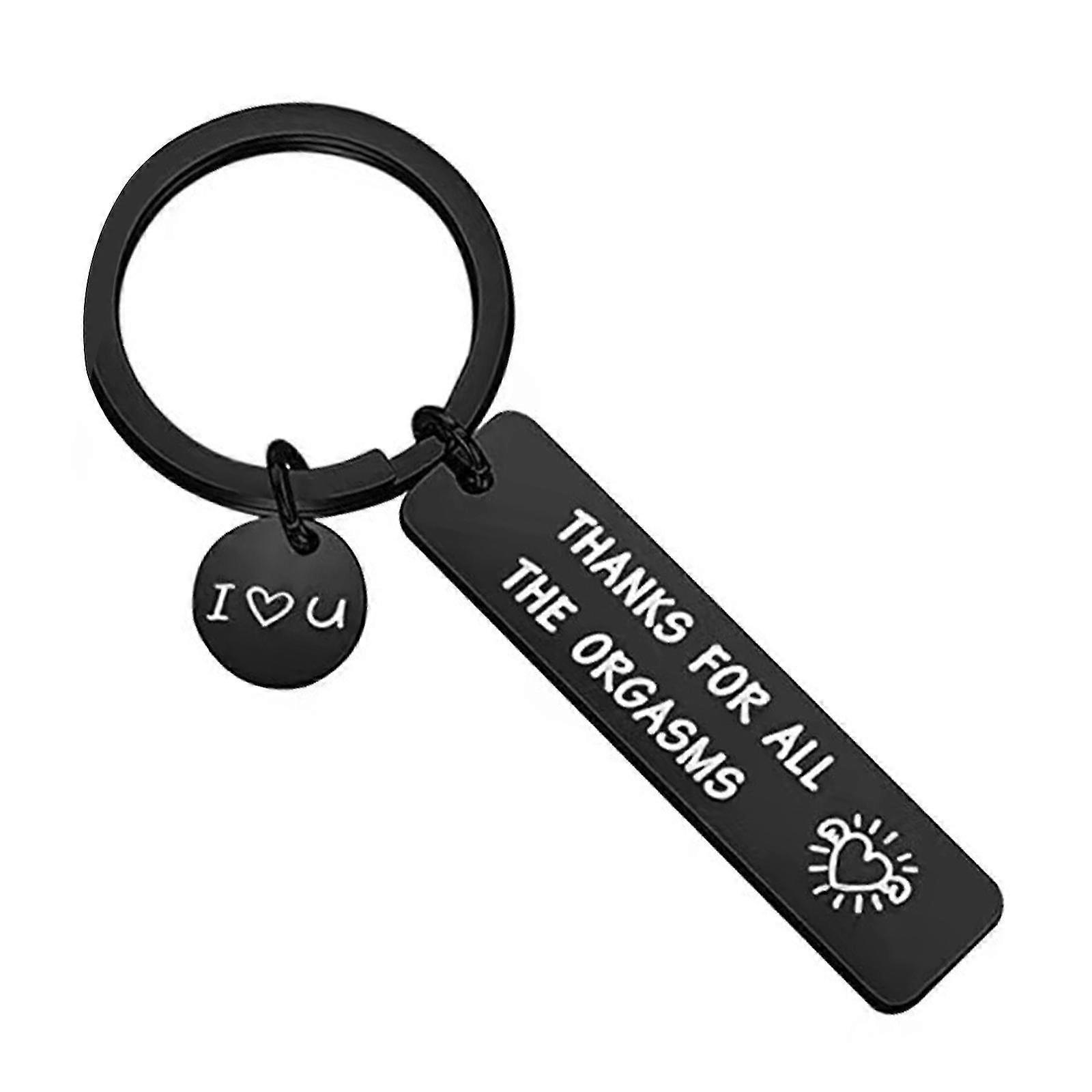 Biker's Nut Ball Sack Keychain - Stainless Steel Humor Keyring, Funny Gift For Motorcycle Riders - View #2