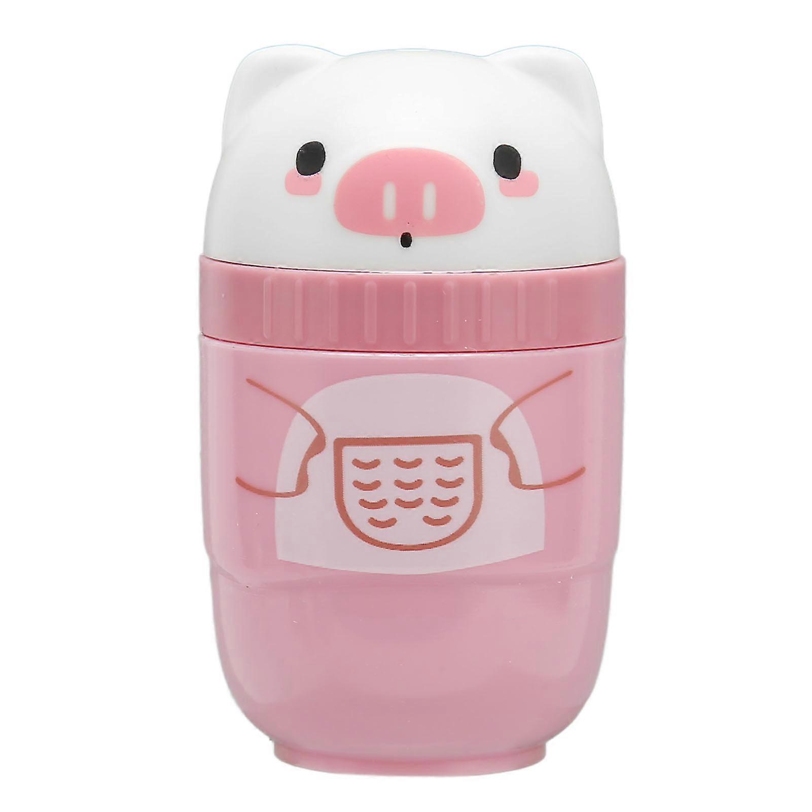 Earrings Hole Cleaner Kit 20ml Odor Removal Cleaning Solution 240pcs Ear Punching Floss Pig Shape Rose Flavor