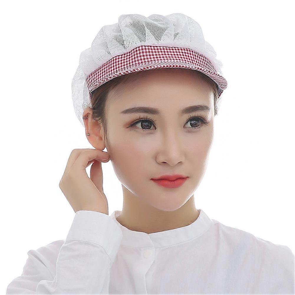 Unisex Breathable Lightweight Elastic Mesh Cap Working Catering Cooking Chef Hat