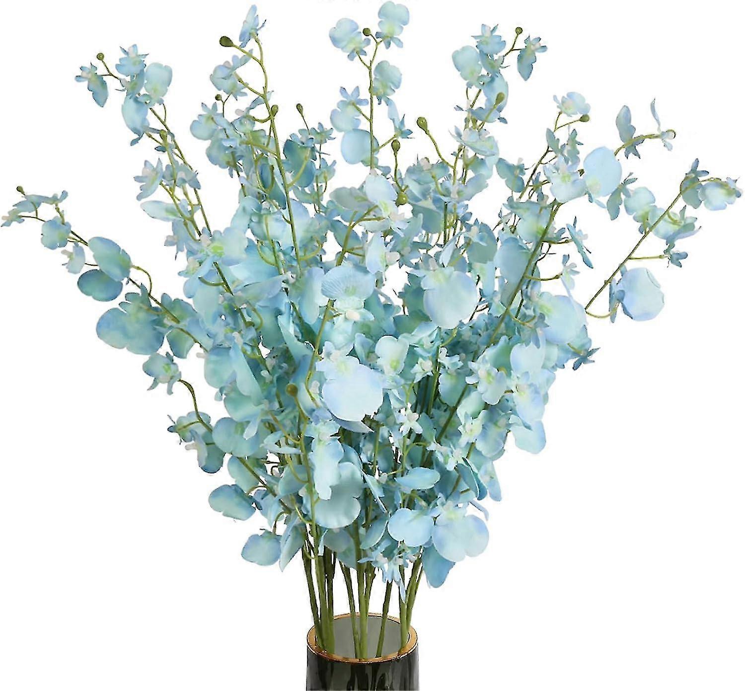 Flori de orhidee artificiale, 10 buc (fiecare 37') Orhidee artificială falsă Orhidee Flori artificiale cu tulpină lungă Flori de mătase falsă pentru nuntă în interior în aer liber