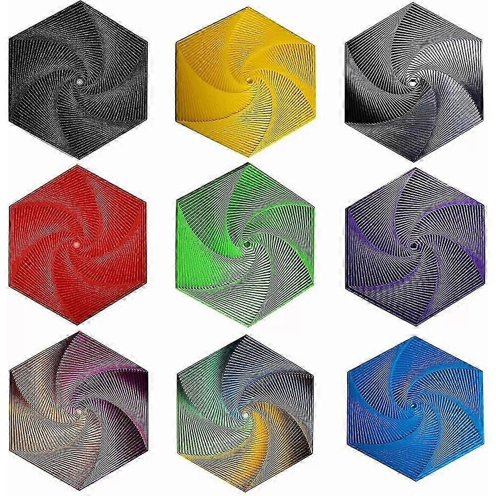 Anti-stress Fractal Fidget Hexagon Portable Playing Sensory Toy Hexagon Spiral Hexagon Mindful Meditation Tool