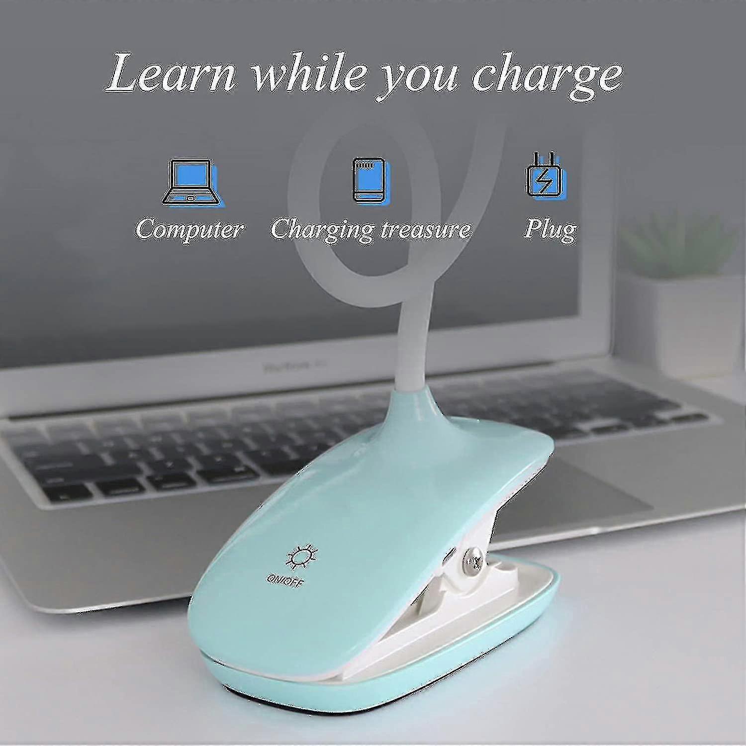 Led Clip-on Reading Lamp Dimmable Eye Protection Table Lamp