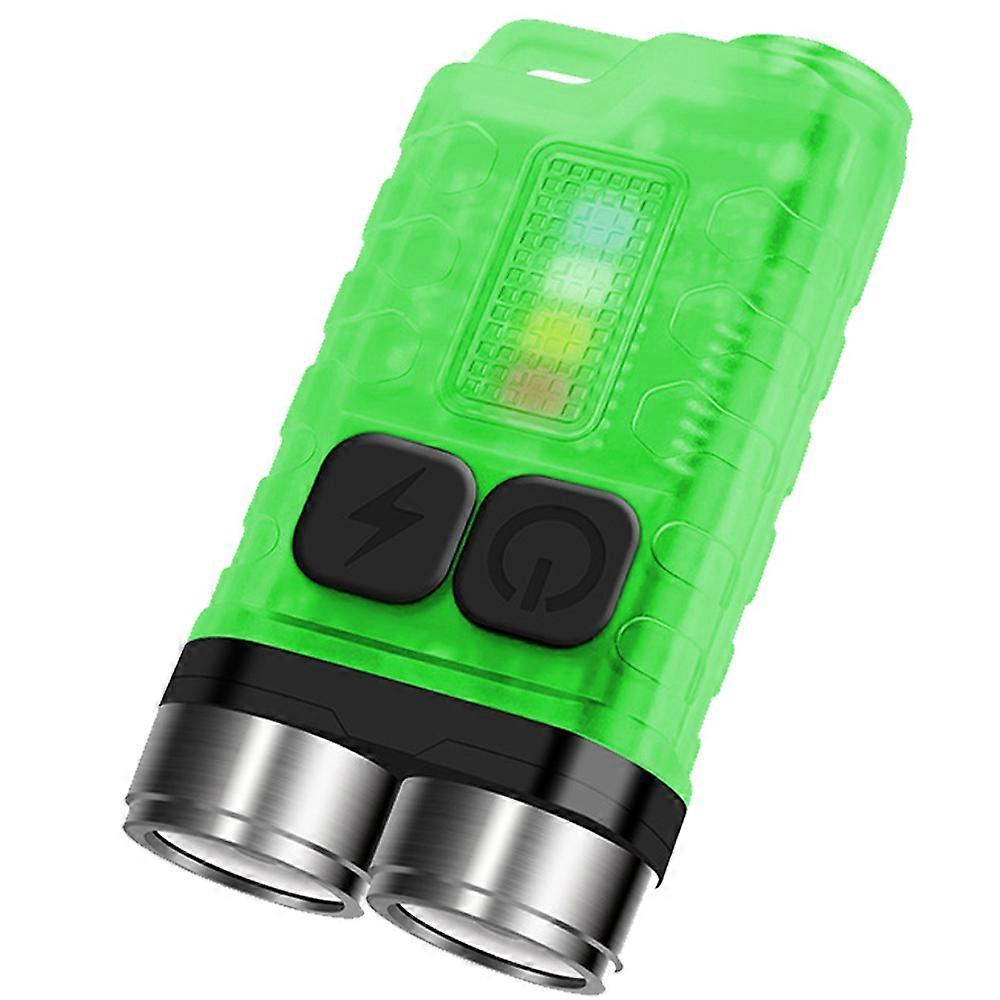 USB rechargeable keychain light, portable bright light mini flashlight
